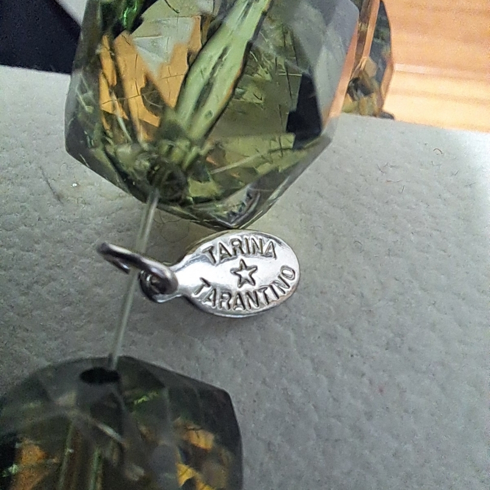 Vintage Tarina Tarentino Green Crystal Bracelet - Picture 3 of 3
